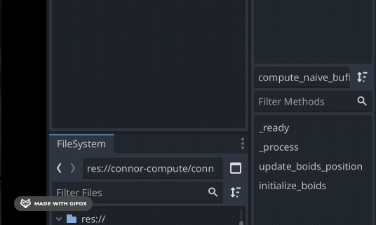 GIF showing initial particle explosion problem