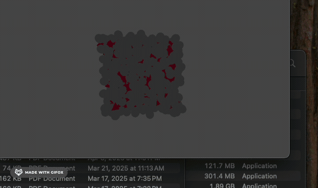 GIF showing incorrect neighbor finding